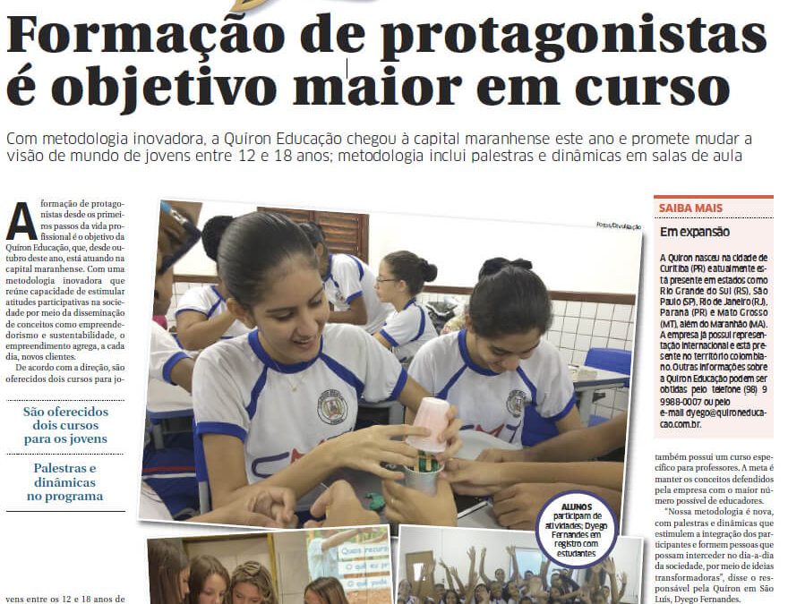 Quíron no Jornal O Estado – o maior do Maranhão